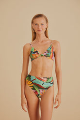 Banana Foliage Knot Bikini Top – FARM Rio