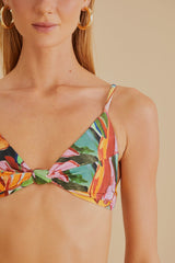 Banana Foliage Knot Bikini Top – FARM Rio