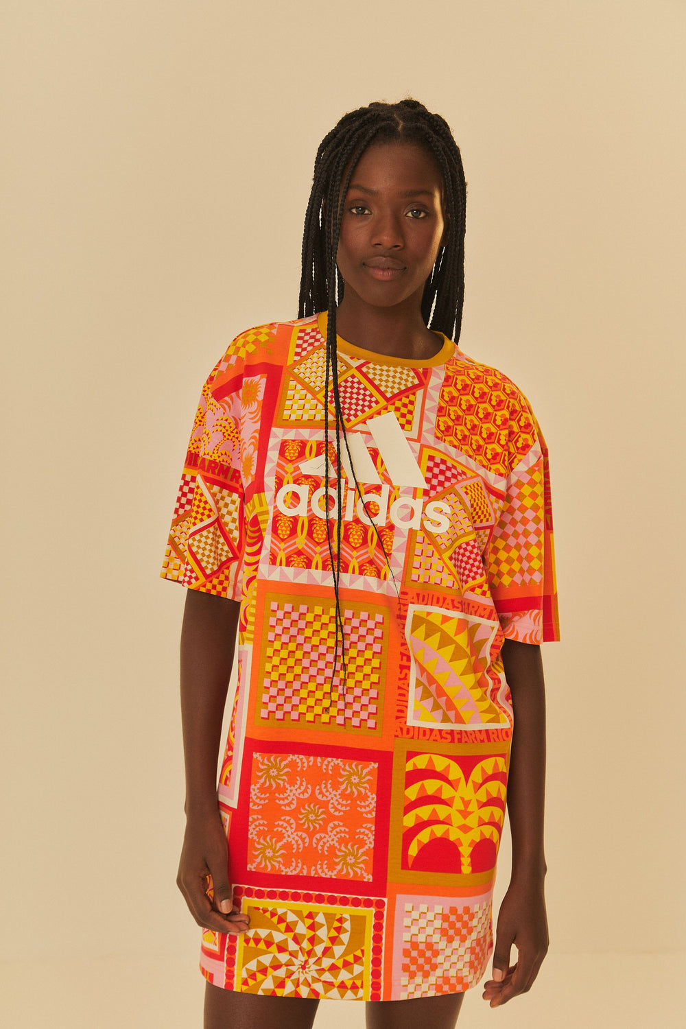 Adidas Farm Solar Kaleidoscope Pink Dress – FARM Rio