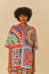 Adidas Farm Solar Kaleidoscope Blue Top – FARM Rio