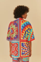 Adidas Farm Solar Kaleidoscope Blue Top – FARM Rio