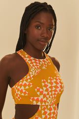 Adidas Farm Psychedelic Wave Green Dress – FARM Rio