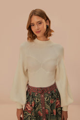 Off-White Knit Bodysuit – FARM Rio