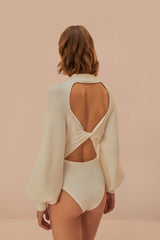 Off-White Knit Bodysuit – FARM Rio