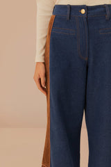Western Denim Wide Pants Low Waisted – FARM Rio