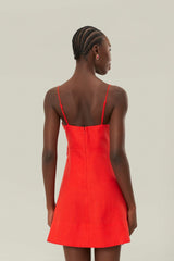 Red 3D Flower Bodice Mini Dress – FARM Rio