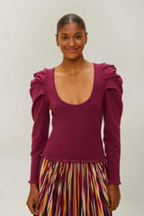 Burgundy Knit Corset Top – FARM Rio