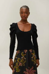 Black Knit Blouse – FARM Rio