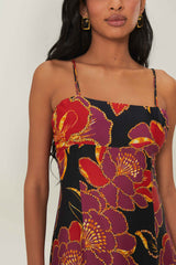 Black Shiny Chita LENZING™ ECOVERO™ Maxi Dress – FARM Rio