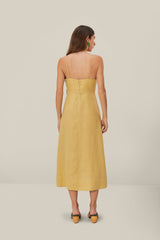 Sand 3D Flower Bodice Midi Dress – FARM Rio