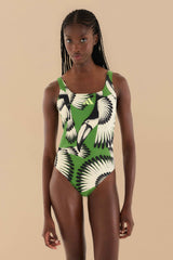 Adidas Toucan Wings Crew Green Swimsuit – FARM Rio