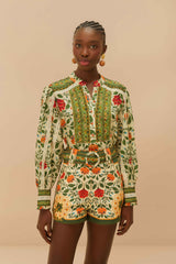 Sand Garden Tapestry Shorts – FARM Rio