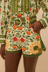 Sand Garden Tapestry Shorts – FARM Rio