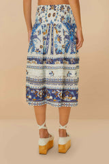 Off-White Ana Tapestry Organic Cotton Midi Skirt – FARM Rio