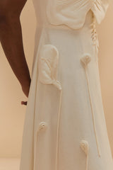 Off-White Garden LENZING™ ECOVERO™ Euroflax™ Midi Dress – FARM Rio