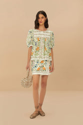 Off-White Folk Floral Mini Skirt – FARM Rio