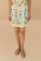 Off-White Folk Floral Mini Skirt – FARM Rio