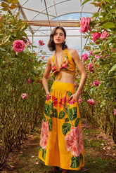 Yellow Spring Awakening Organic Cotton Crop Top – FARM Rio