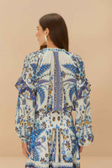 Off-White Ana Tapestry Blouse – FARM Rio