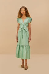 Light Green Butterfly Cut-Out Midi Dress – FARM Rio