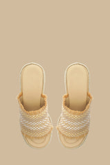 Natural Weaved Raffia Platform Sandal – FARM Rio