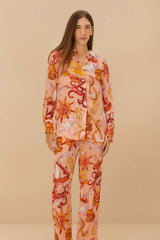 Pink Nautical Wonder Pajama Pants – FARM Rio