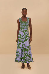 Green Tropical Swing Sleeveless Midi Dress – FARM Rio