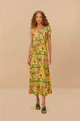 Yellow Tropical Paradise LENZING™ ECOVERO™ Euroflax™ Maxi Dress – FARM Rio