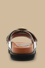 Silver Daisy Slide Sandal – FARM Rio