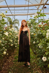 Black Special Lace Sleeveless Maxi Dress – FARM Rio