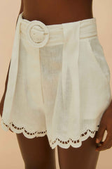 Off-White Richelieu Euroflax™ Premium Linen Shorts – FARM Rio