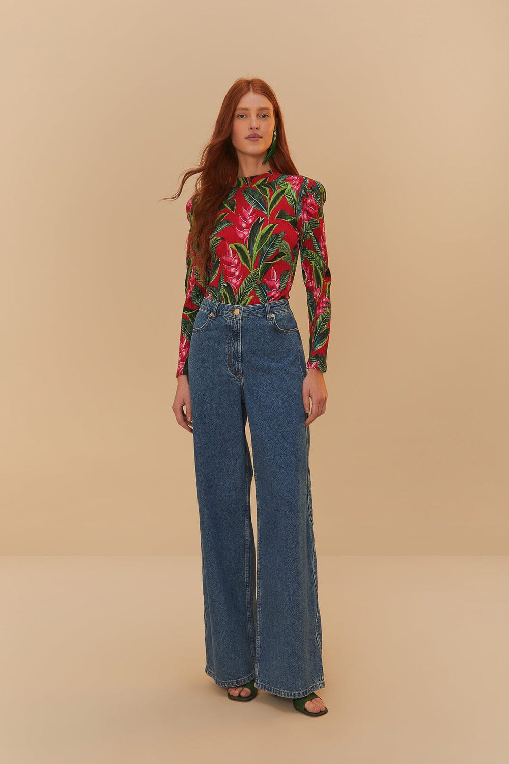 Denim High Waist Pants – FARM Rio