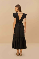 Black Butterfly Midi Dress – FARM Rio