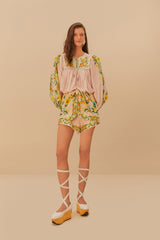 Pink Botanical Beauty Long Sleeve Blouse – FARM Rio