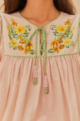 Pink Botanical Beauty Long Sleeve Blouse – FARM Rio