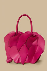 Fuchsia Leather Flower Bag – FARM Rio