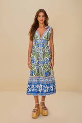 Off-White Tropicance Organic Cotton Midi Dress – FARM Rio