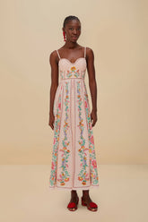 Pink Delicate Forest Maxi Dress – FARM Rio