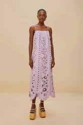 Lilac Richelieu LENZING™ ECOVERO™ Euroflax™ Maxi Dress – FARM Rio