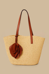 Caramel Raffia Basket Bag – FARM Rio