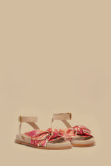 Beige Spring Affair Scarf Flat Sandal – FARM Rio