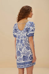 Off-White Shell Garden Euroflax™ Premium Linen Mini Dress – FARM Rio