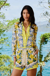 Off-White Sicily Scarf LENZING™ ECOVERO™ Euroflax™ Shorts – FARM Rio