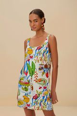 Off-White Fresh Table Euroflax™ Premium Linen Mini Dress – FARM Rio