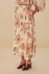 Sand Aura Floral Blouse