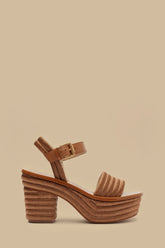 Tan Embroidered Platform Sandal – FARM Rio