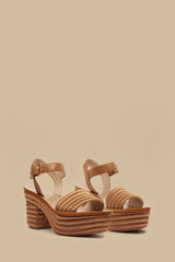 Tan Embroidered Platform Sandal – FARM Rio