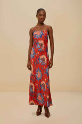 Red Luang LENZING™ Maxi Dress – FARM Rio