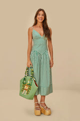 Green Coconut Toucan Raffia Shell Tote – FARM Rio