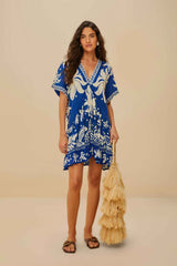 Ocean Scarf Mini Dress – FARM Rio